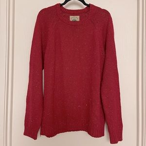 Urban Outfitters Red Sweater with Light Blue Detail XL